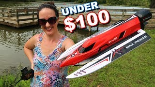 Best BRUSHLESS Fast RC Boat Under 100  TheRcSaylors [upl. by Evslin]