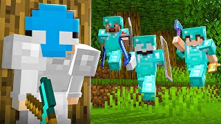 Can I Survive 3 HUNTERS in Minecraft [upl. by Adallard59]