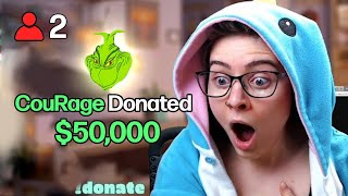 Donating 50000 to small streamers [upl. by Ettolrahs]