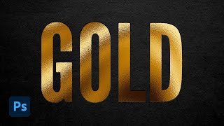 How to Create a Gold Foil Effect in Photoshop [upl. by Fasto]