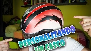 PERSONALIZA UN CASCO DE MOTO  Explicado paso a paso [upl. by Packston495]