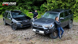 2022 Subaru Outback Wilderness vs Toyota 4Runner TRD OffRoad Trail Test [upl. by Mayce]