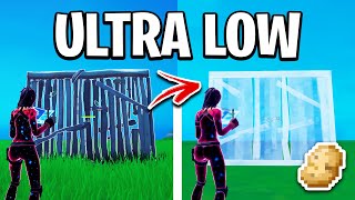 How To Get ULTRA LOW Graphics In Fortnite FPS BOOST [upl. by Yleve]