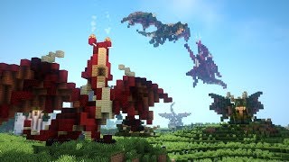 10 Minecraft DRAGON Sculptures to use in your Worlds [upl. by Ambrosia]