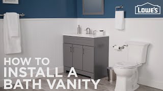 How To Install A Bathroom Vanity [upl. by Eissak]