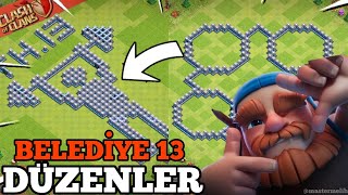 EN İYİ BELEDİYE BİNASI 13 LİNKLİ KÖY DÜZENLERİ  KUPA  KLAN SAVAŞI TROLL DÜZENLER Clash Of Clans [upl. by Benedicto]