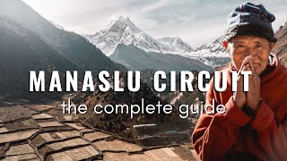 Manaslu Circuit Trek Larke Pass  THE COMPLETE GUIDE [upl. by Meekahs992]