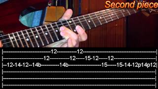 Nothing Else Matters solo Guitar Lesson  Metallicawith tabs [upl. by Sardse]