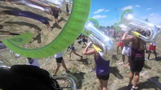 Bluecoats 2015 Tuba cam Justin Broussard [upl. by Enileuqkcaj684]