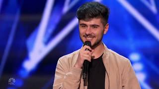 Americas Got Talent 2020 Luca Di Stefano Sings Lets Get It On Full Performance S15E04 [upl. by Aennyl]