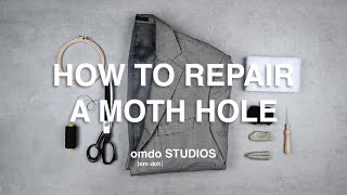 How to Repair A Moth Hole on Woven Fabric in Under 7 Minutes [upl. by Nnailuj]