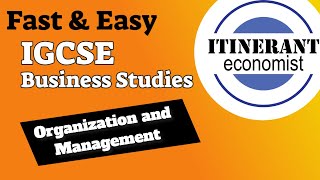 IGCSE Business studies 0450  22  Organization and Management [upl. by Greyso418]