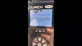 Harbor Freight ZR13 OBD2 Code Reader Live Data [upl. by Daht73]