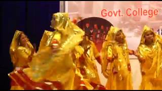 Jhamakda famous folk dance of Kangra Himachal Pradesh govt college dharamshala [upl. by Laehcim]