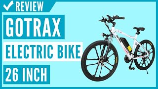 Gotrax Electric Bike 26 Inch Review [upl. by Aonehc682]