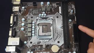 Msi H110M PRO VD Intel Motherboard Overview [upl. by Ahseikan]