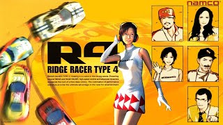 R4 Ridge Racer Type 4 Full Game Walkthrough [upl. by Nylhtiak]