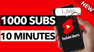 How To Get 1000 Subscribers on YouTube in 10 Minutes 2024 Update [upl. by Terri886]