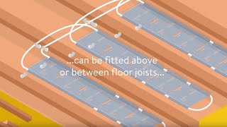 Underfloor Heating Between Floor Joists  ClippaPlate® [upl. by Sheya99]