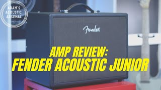 Fender Acoustic Junior 100W  Acoustic Amp Review [upl. by Gloriane851]