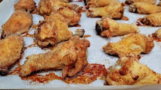 CRISPY BAKED WINGS  Easy Oven Baked Wings Recipe  Simply Mamá Cooks [upl. by Unders]