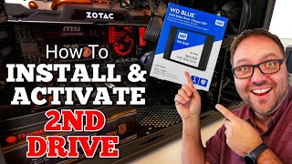 How to Install and Activate a Second Drive on a Windows 10 PC [upl. by Ivett940]