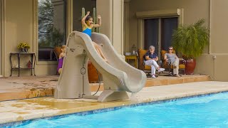 SlideAway®  The Safe Removable Pool Slide from SRSmith [upl. by Mirelle387]