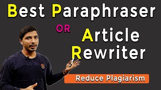 Best Paraphraser or Article Rewriter II My Research Support [upl. by Ajnat]