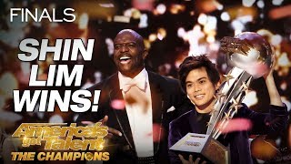 Shin Lim Is THE WINNER  Americas Got Talent The Champions [upl. by Einalem]