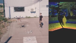 Demonstration of visual navigation system for autonomous drones [upl. by Nitsid]