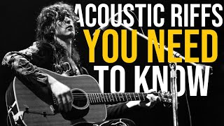 10 Acoustic Guitar Riffs That Will Make You A Better Player [upl. by Etnovahs565]