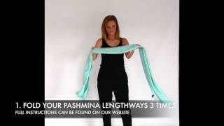 THE ITALIAN KNOT  How to Wear a Pashmina [upl. by Mcnamara229]