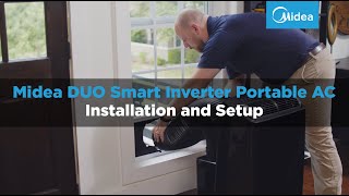 Midea DUO Smart Inverter Portable AC Installation Overview [upl. by Oicneconi402]