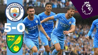 HIGHLIGHTS  CITY 50 NORWICH  Grealish Laporte Sterling Mahrez [upl. by Ericha669]