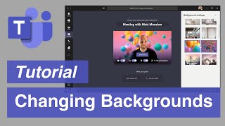 Microsoft Teams  Change your Meeting Background [upl. by Haimehen]