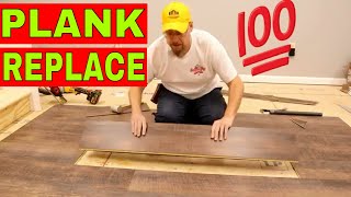 PT 2 HOW TO EASILY REPAIR VINYL PLANK FLOORING [upl. by Ecerehs]