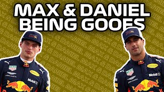 MAX Verstappen and DANIEL Ricciardo being GOOFS for 8 MINUTES STRAIGHT [upl. by Saxet]