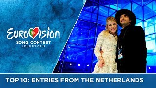 Top 10 Entries from The Netherlands at the Eurovision Song Contest [upl. by Canale]