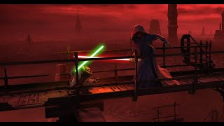 Yoda vs Darth Sidious 4K HDR  Star Wars The Clone Wars [upl. by Arihk]