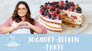 JoghurtBeerenTorte – die leckerste Sommertorte des Jahres 🌞 I Einfach Backen [upl. by Clyde]