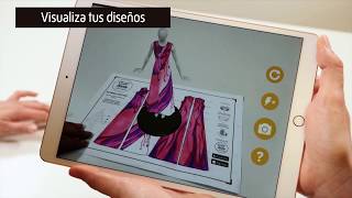 Realidad Aumentada para Diseño de Moda 👗📱 APP CreaDiseño [upl. by Mas468]