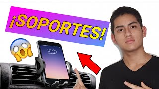 🤜😱 los 𝟭𝟱 mejores SOPORTES de MÓVIL para COCHE 😍🤛 [upl. by Naik]