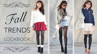 LOOKBOOK  Fall Trends amp Outfit Ideas [upl. by Addia]