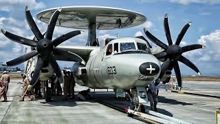 E2C Hawkeye • Aircraft Carrier Turboprop Plane [upl. by Yenot]