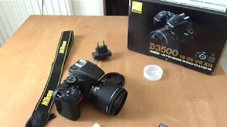 Nikon D3500 VR 1855 Kit UnboxingShort ReviewParts Included [upl. by Farant334]