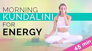 Easy Morning Kundalini Yoga amp Meditation For Energy amp Radiance 45min [upl. by Sidoma]