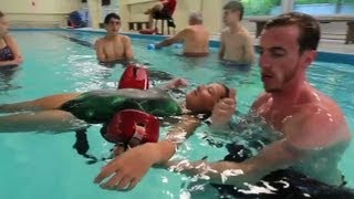 How to rescue unconscious drowning victims [upl. by Ennailuj]