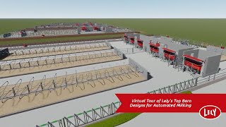 Virtual Tour of Lelys Top Barn Designs for Automated Milking [upl. by Molohs]