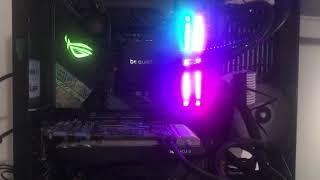 How to sync Corsair Memory iCue with Aura Sync  Armoury Crate [upl. by Rolland]