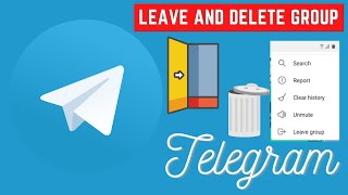 how to leave and delete a telegram group as a member  How to use Telegram app [upl. by Aliuqaj]